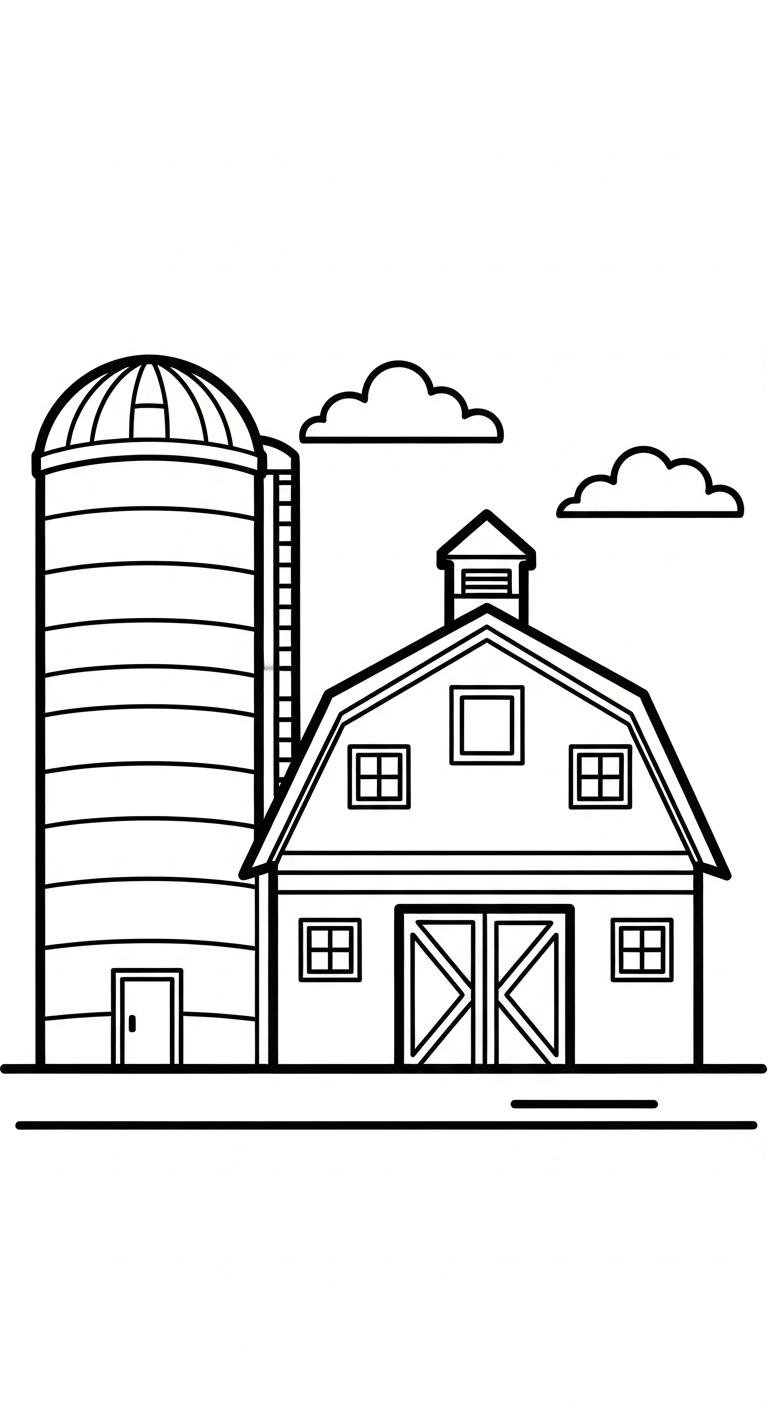 in tranh tô màu ngôi nhà khổ A4