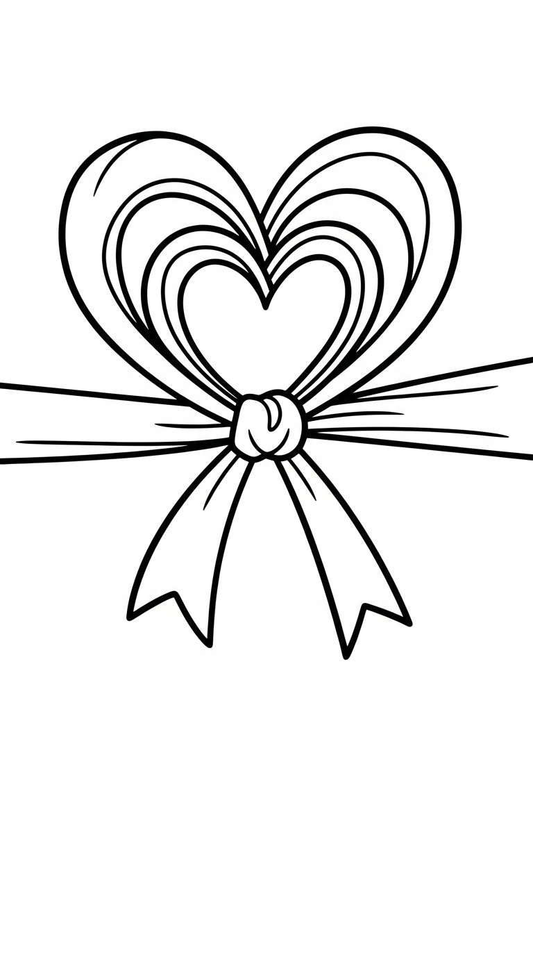 hình tô màu nơ cho bé đơn giản 2