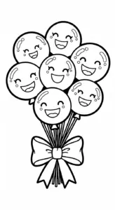 in hình tô màu nơ cho bé 5 tuổi