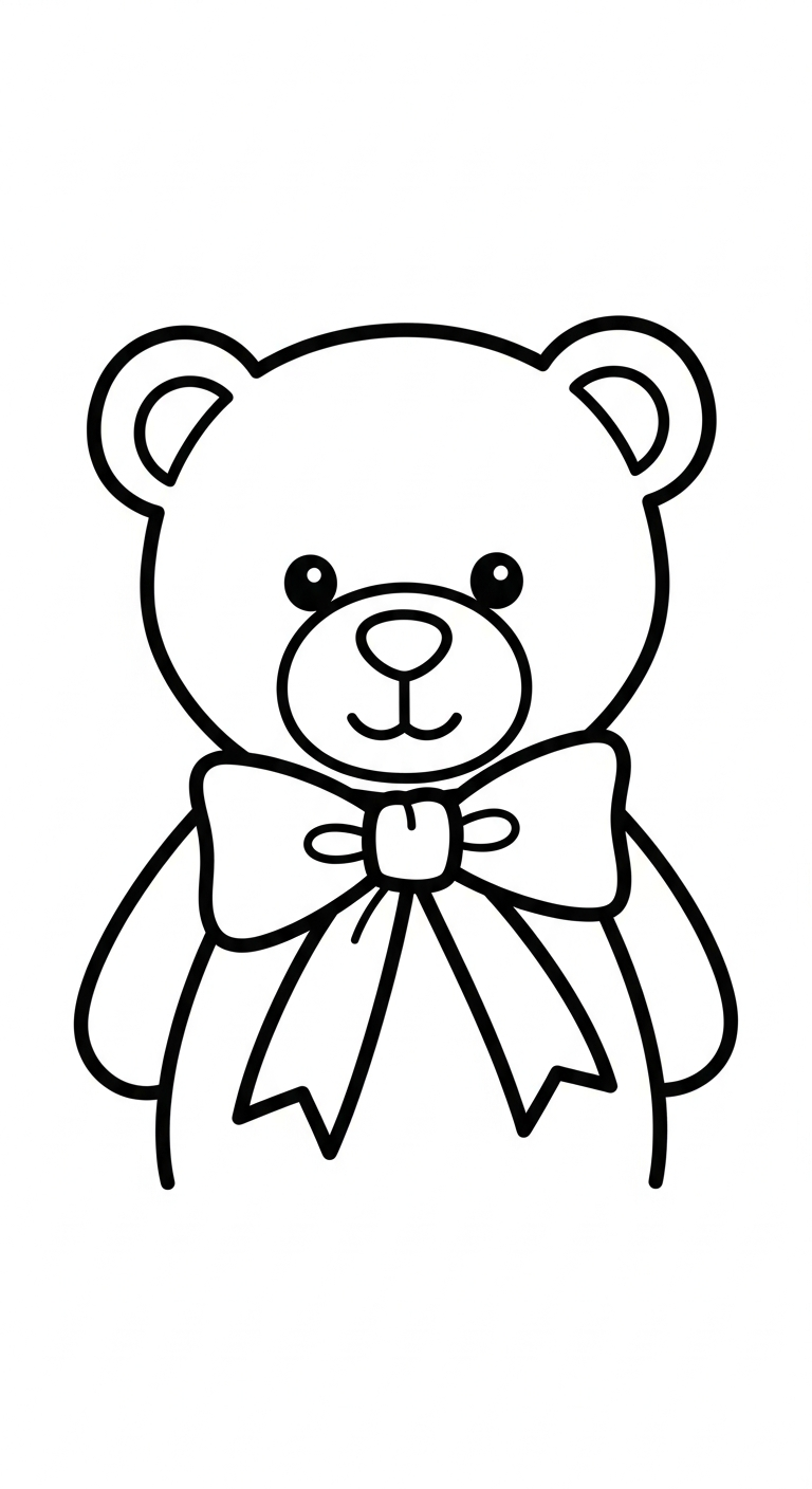 hình tô màu nơ cho bé 8 tuổi