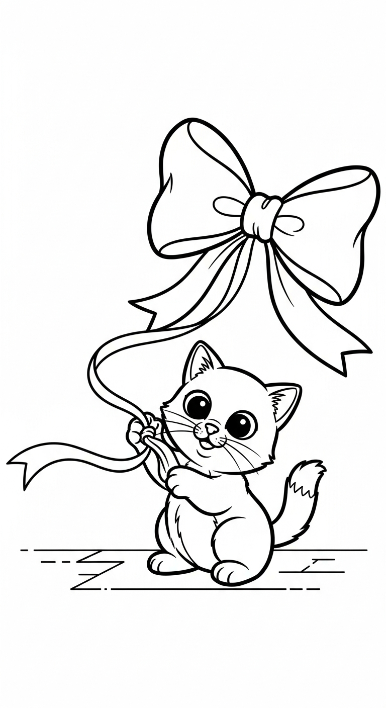 hình tô màu nơ in ngay