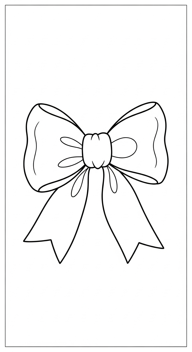 hình tô màu nơ cho bé tải về