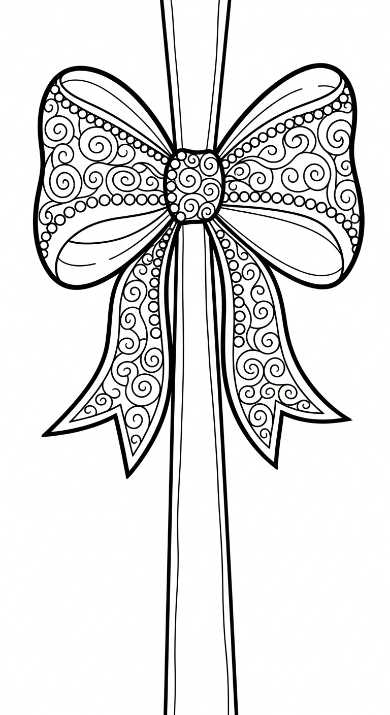 tải hình tô màu nơ cho bé 3 tuổi