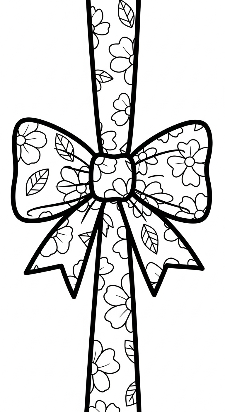 tải hình tô màu nơ 1