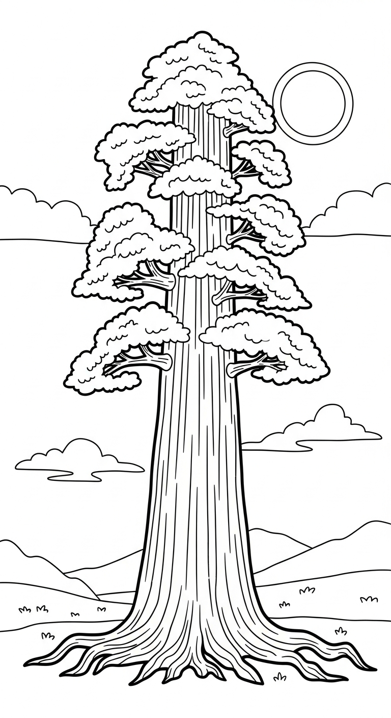 tranh tô màu phong cảnh cho bé 3 tuổi