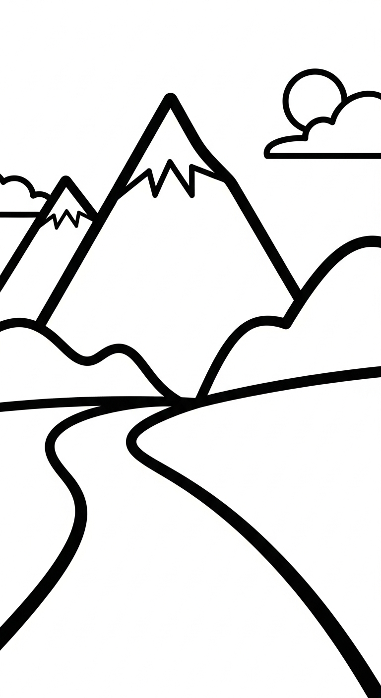 in tranh tô màu phong cảnh cho bé 7 tuổi