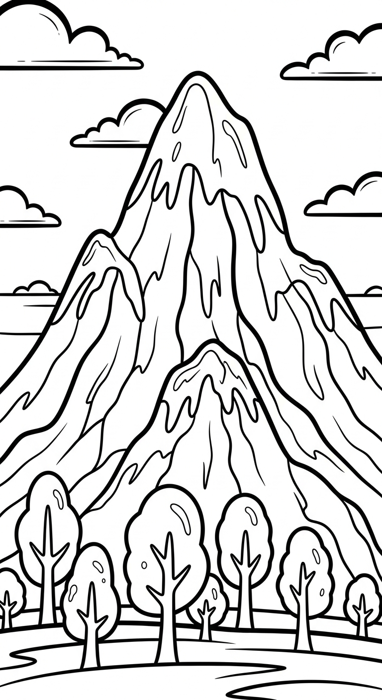 in hình tô màu phong cảnh cho bé 7 tuổi