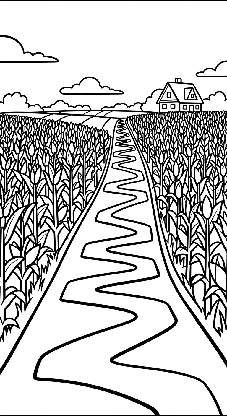 tải tranh tô màu phong cảnh cho bé 7 tuổi