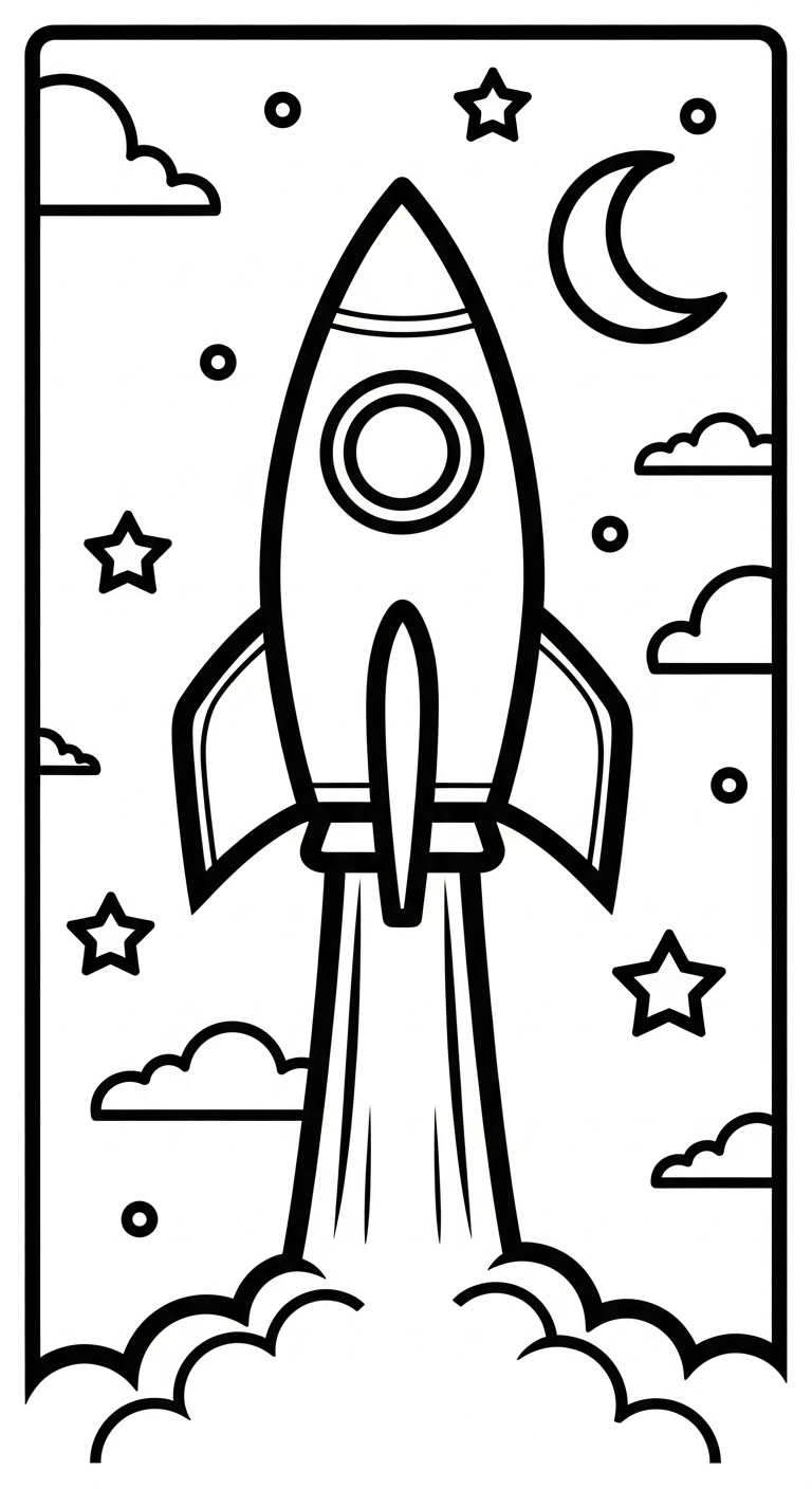 file hình tô màu phong cảnh cho bé in