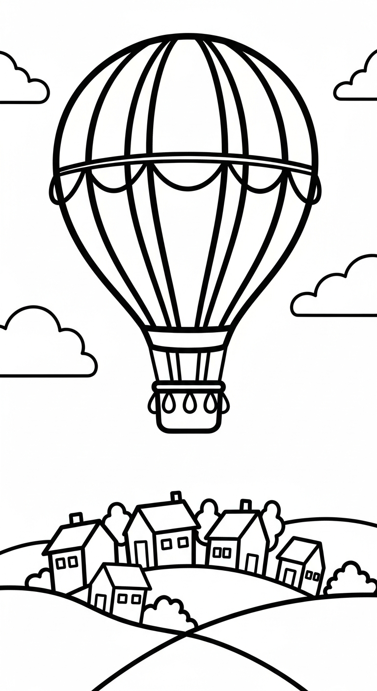 tải tranh tô màu phong cảnh cho bé