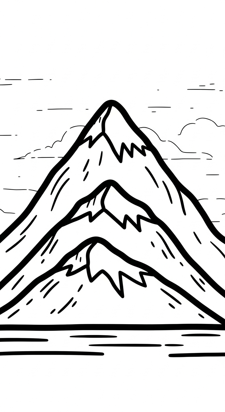 tranh tô màu phong cảnh cho bé đơn giản