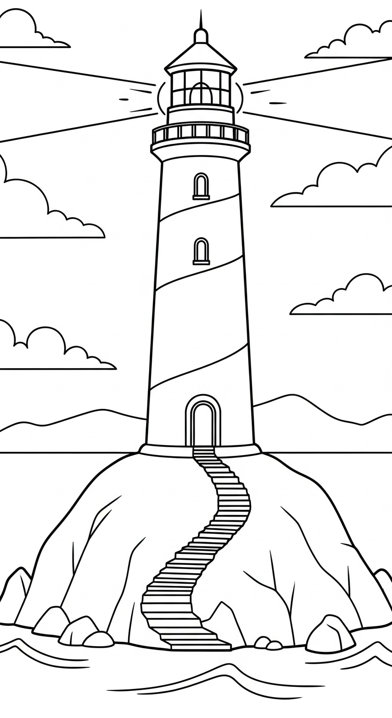 tranh tô màu phong cảnh cho bé tải về