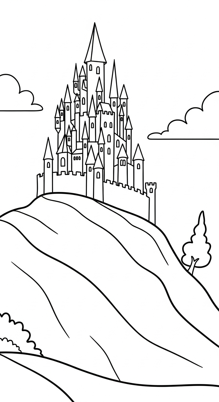 in tranh tô màu phong cảnh cho bé 4 tuổi