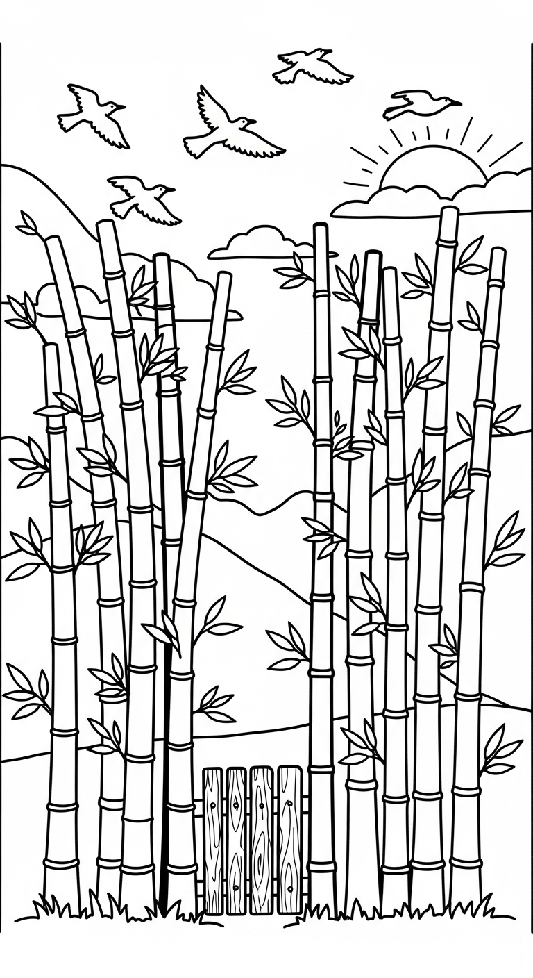 tải hình tô màu phong cảnh miễn phí