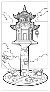 download tranh tô màu phong cảnh miễn phí