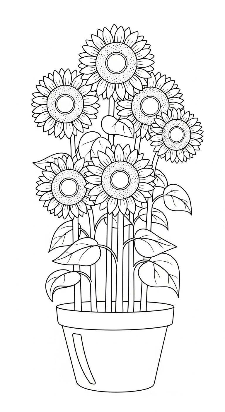 in hình tô màu số đếm khổ A4