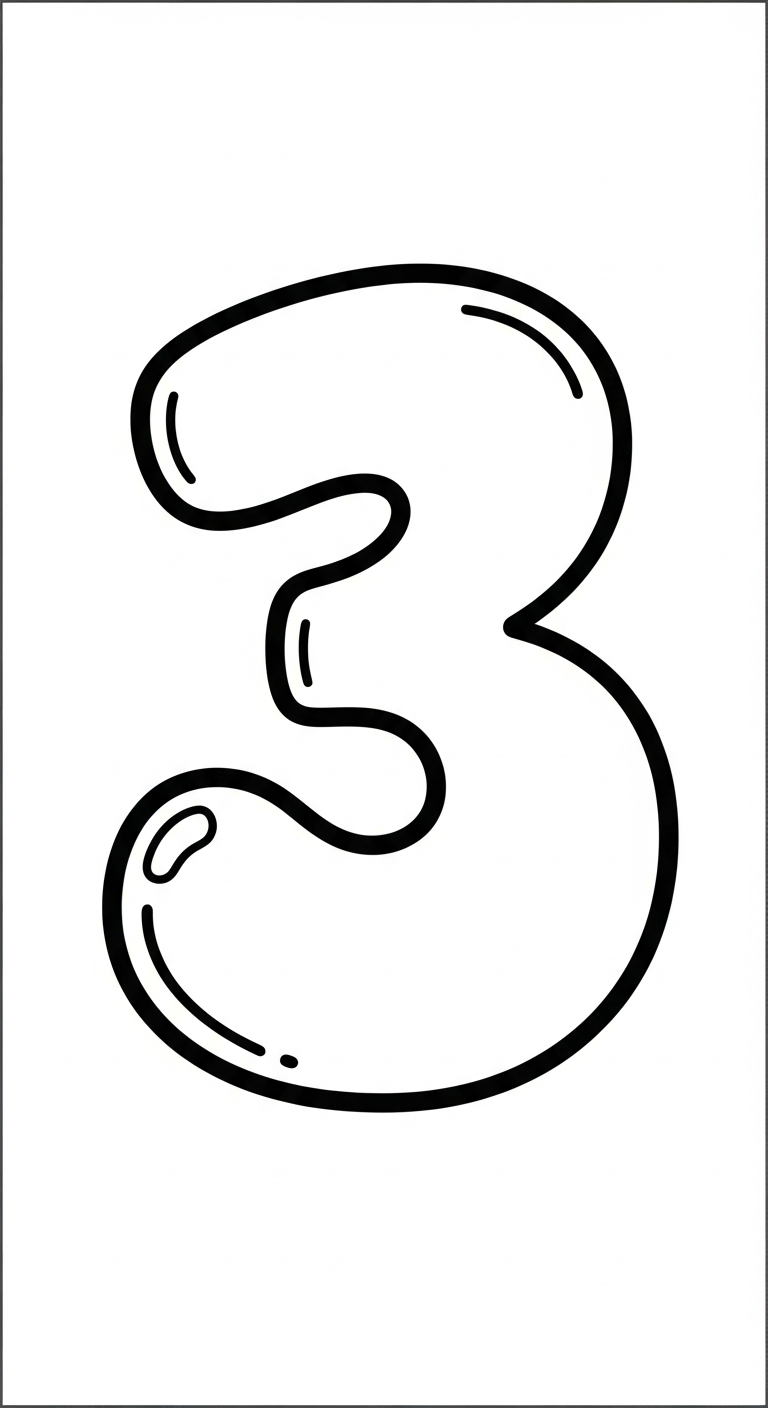 mẫu in hình tô màu số đếm cho bé