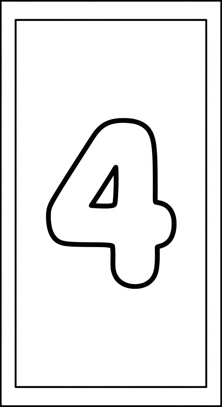 hình tô màu số đếm cho bé 5 tuổi