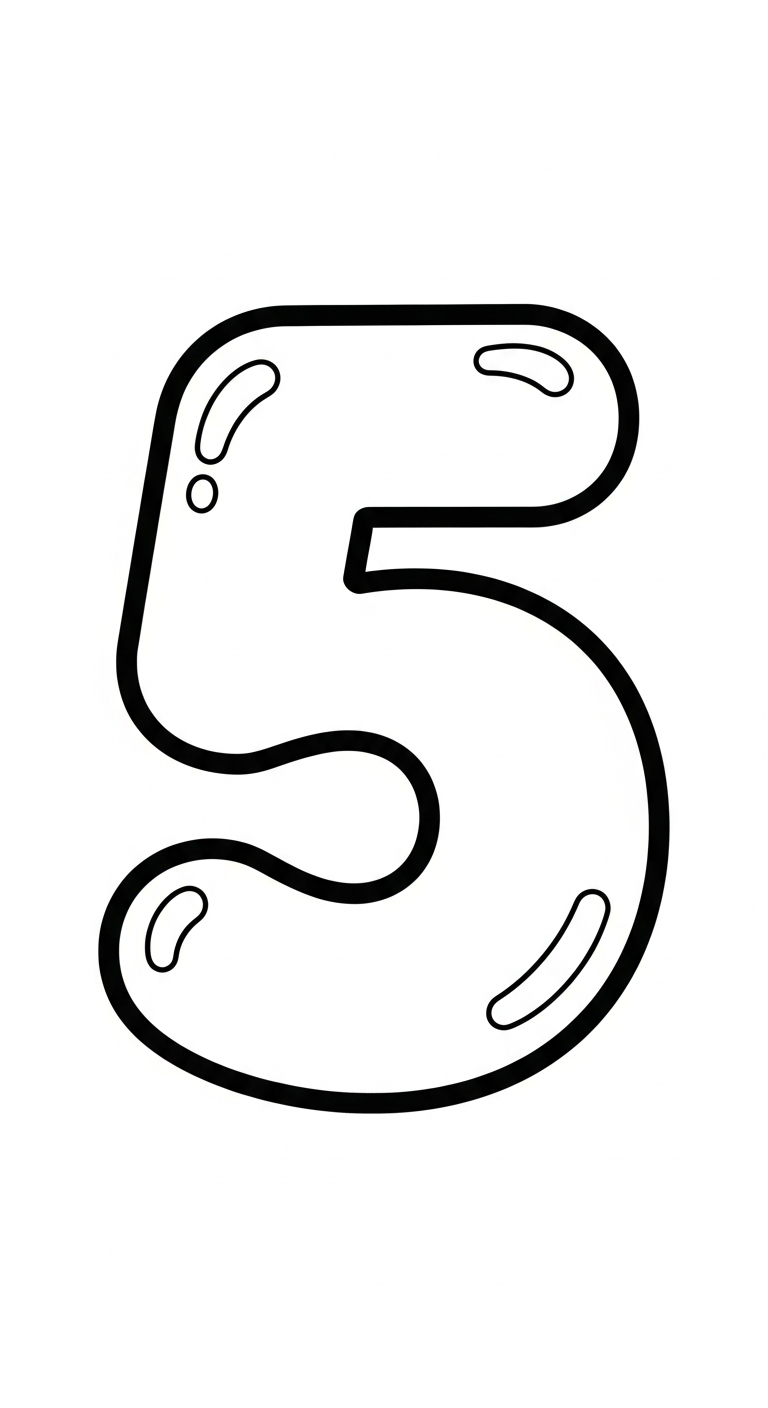 tranh tô màu số đếm cho bé 5 tuổi miễn phí 1