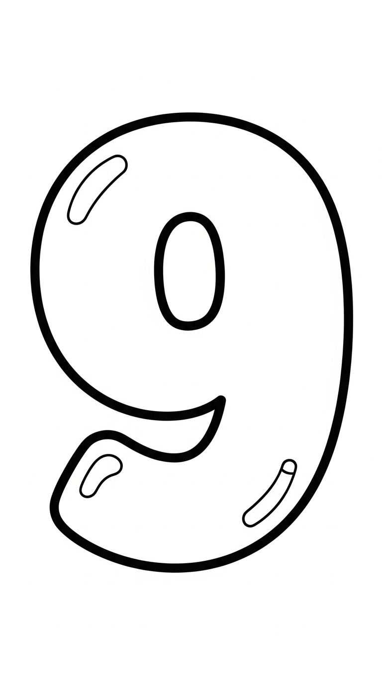 tranh tô màu số đếm cho bé 7-8 tuổi 1