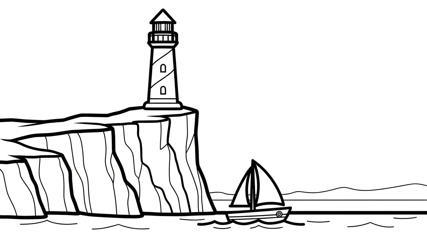 tải tranh tô màu thuyền buồm cho bé miễn phí