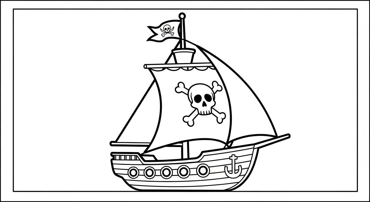 tranh tô màu thuyền buồm in ngay