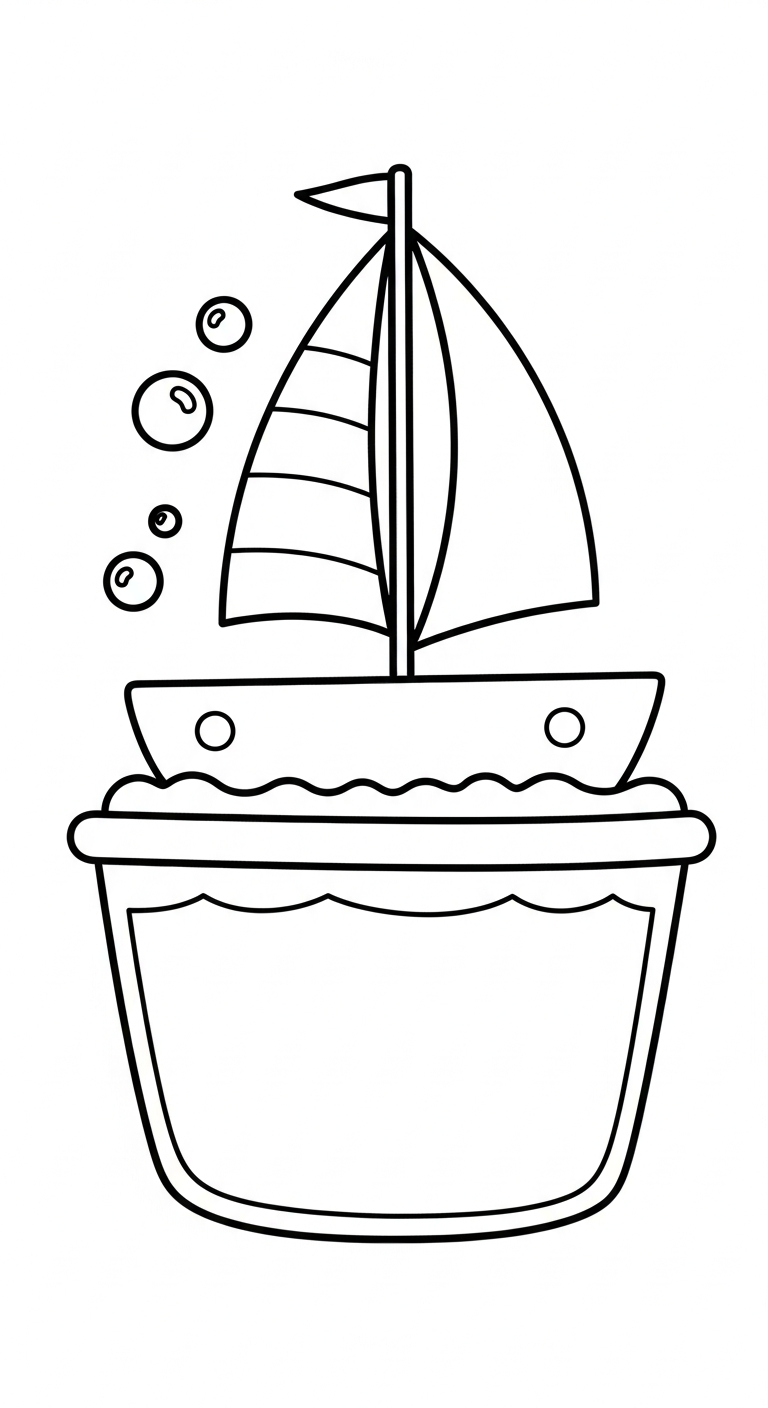 hình tô màu thuyền buồm pdf