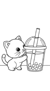 in tranh tô màu trà sữa cho bé 8 tuổi