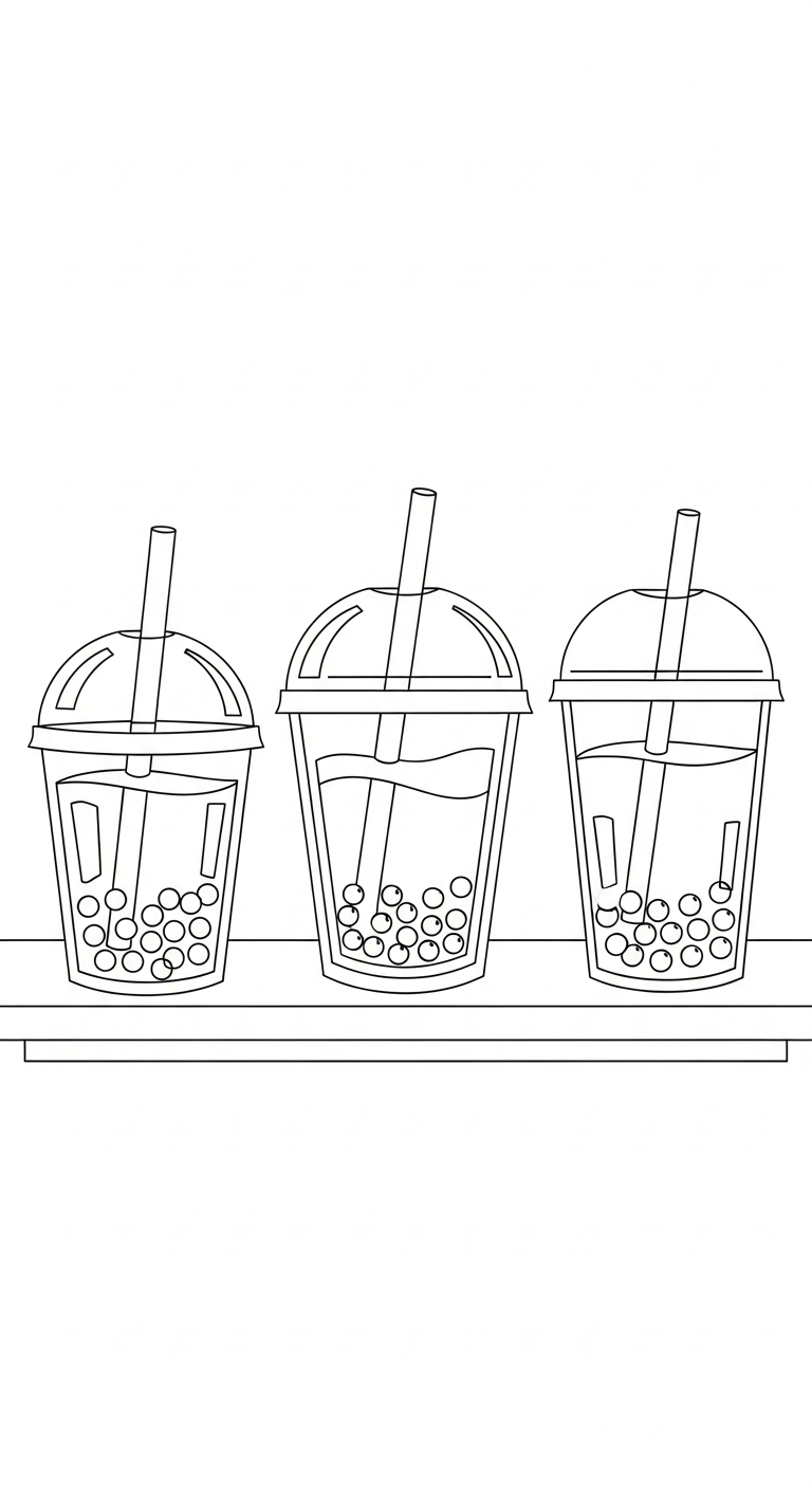 tải tranh tô màu trà sữa chất lượng cao