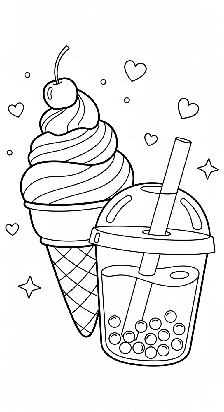 tải hình tô màu trà sữa chất lượng cao