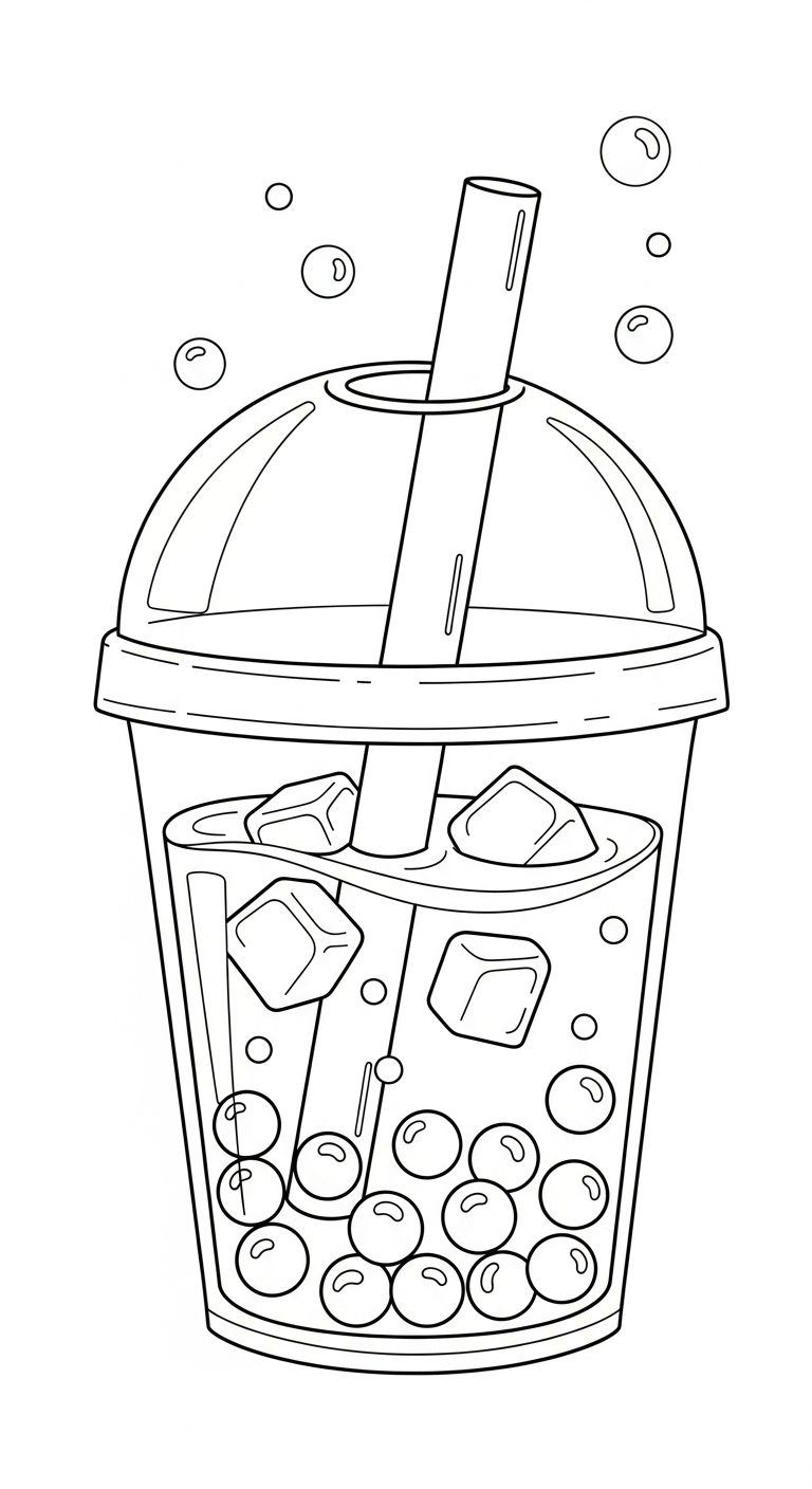 in tranh tô màu trà sữa cho bé 4 tuổi