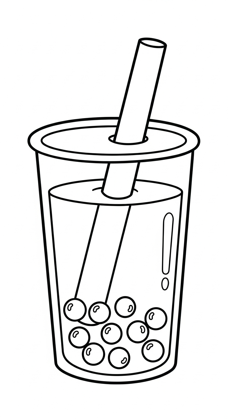 in tranh tô màu trà sữa cho bé 5 tuổi