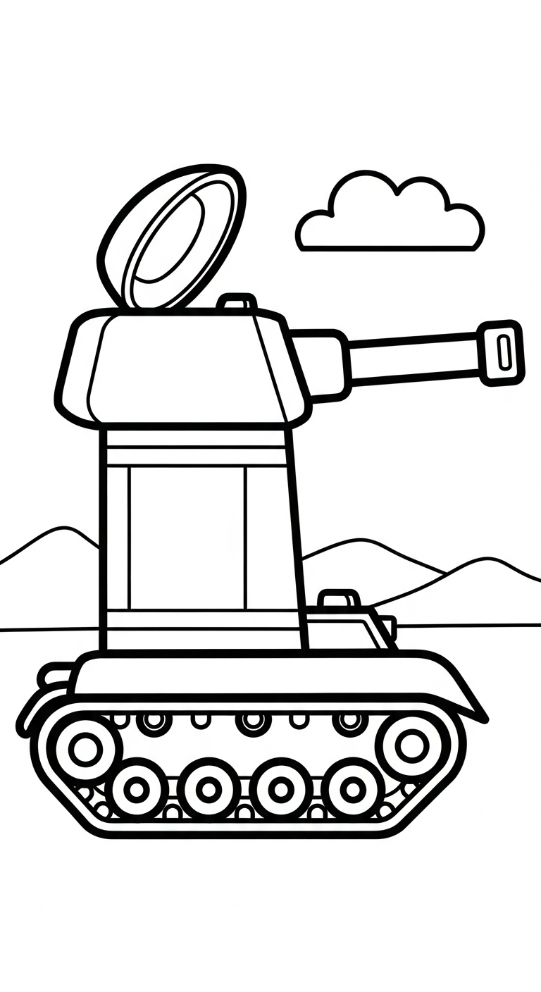 hình tô màu xe tăng miễn phí