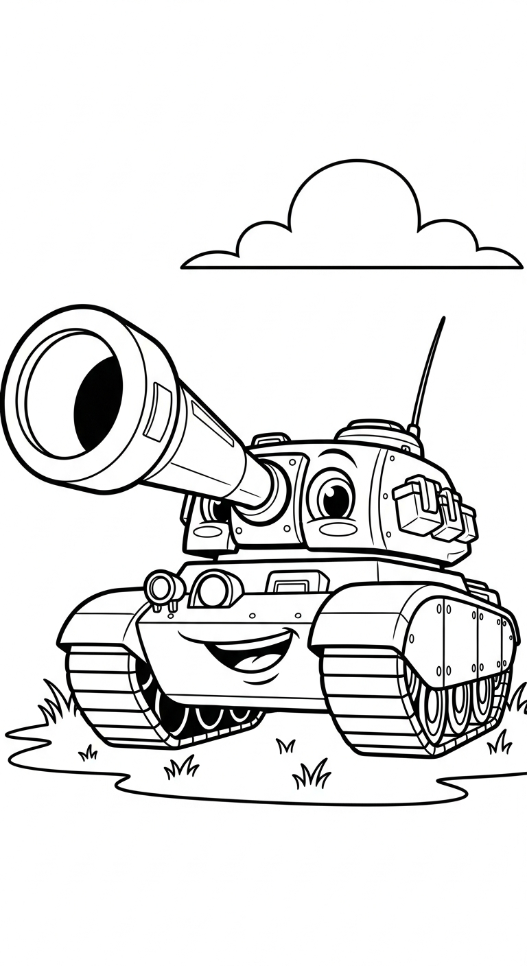 tải hình tô màu xe tăng cho bé 7 tuổi 1