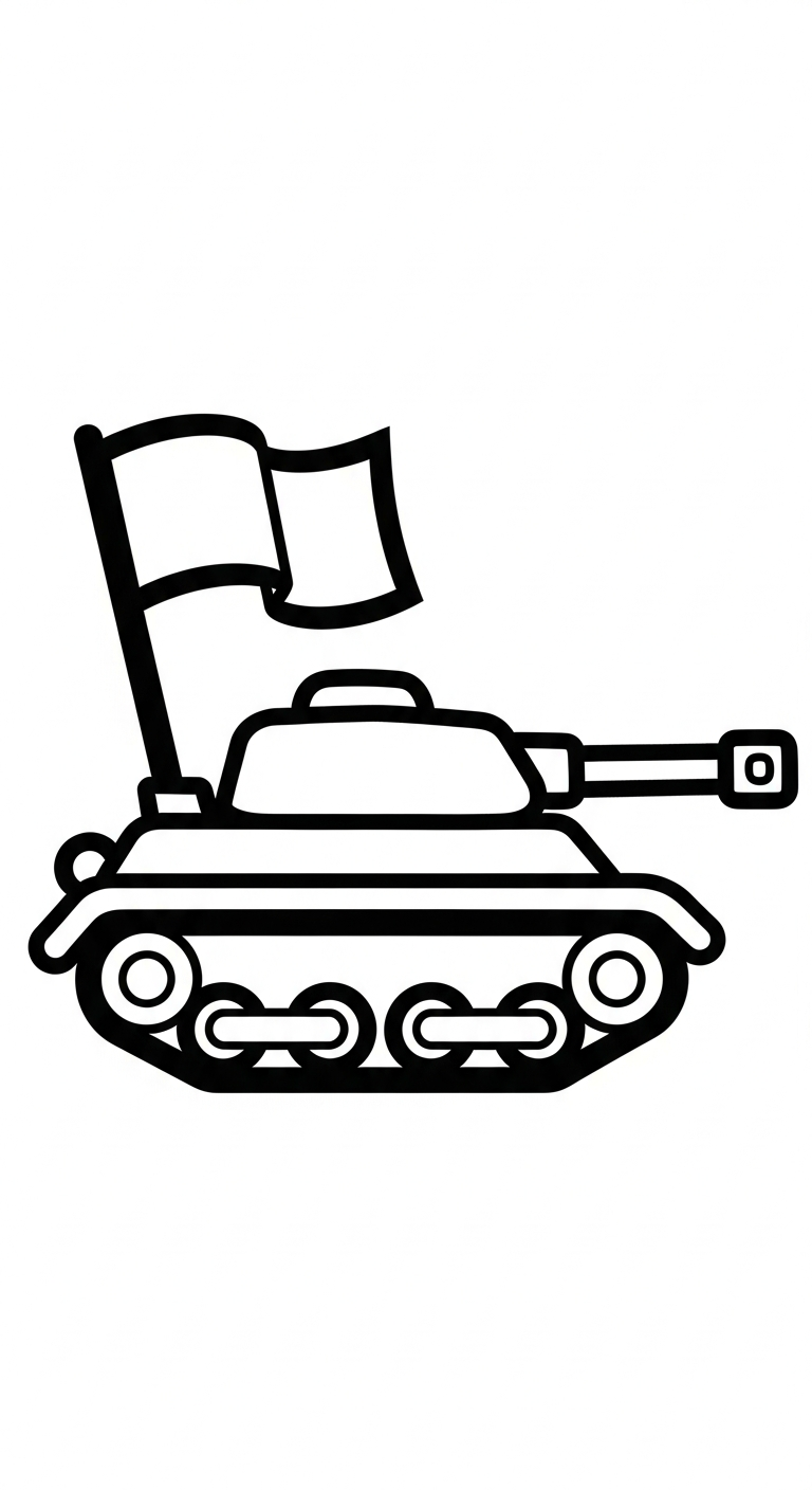 tải tranh tô màu xe tăng cho bé 5 tuổi
