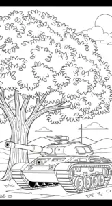 hình tô màu xe tăng pdf