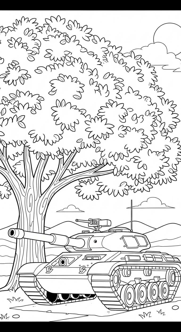 hình tô màu xe tăng pdf