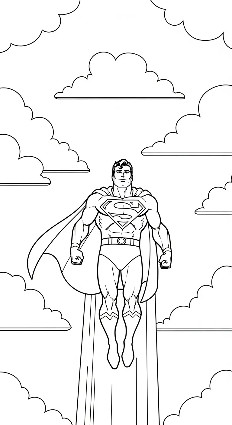 hình tô màu Tranh Tô Màu Superman pdf