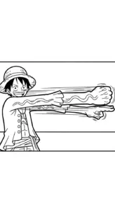 mẫu in tranh tô màu Luffy cho bé