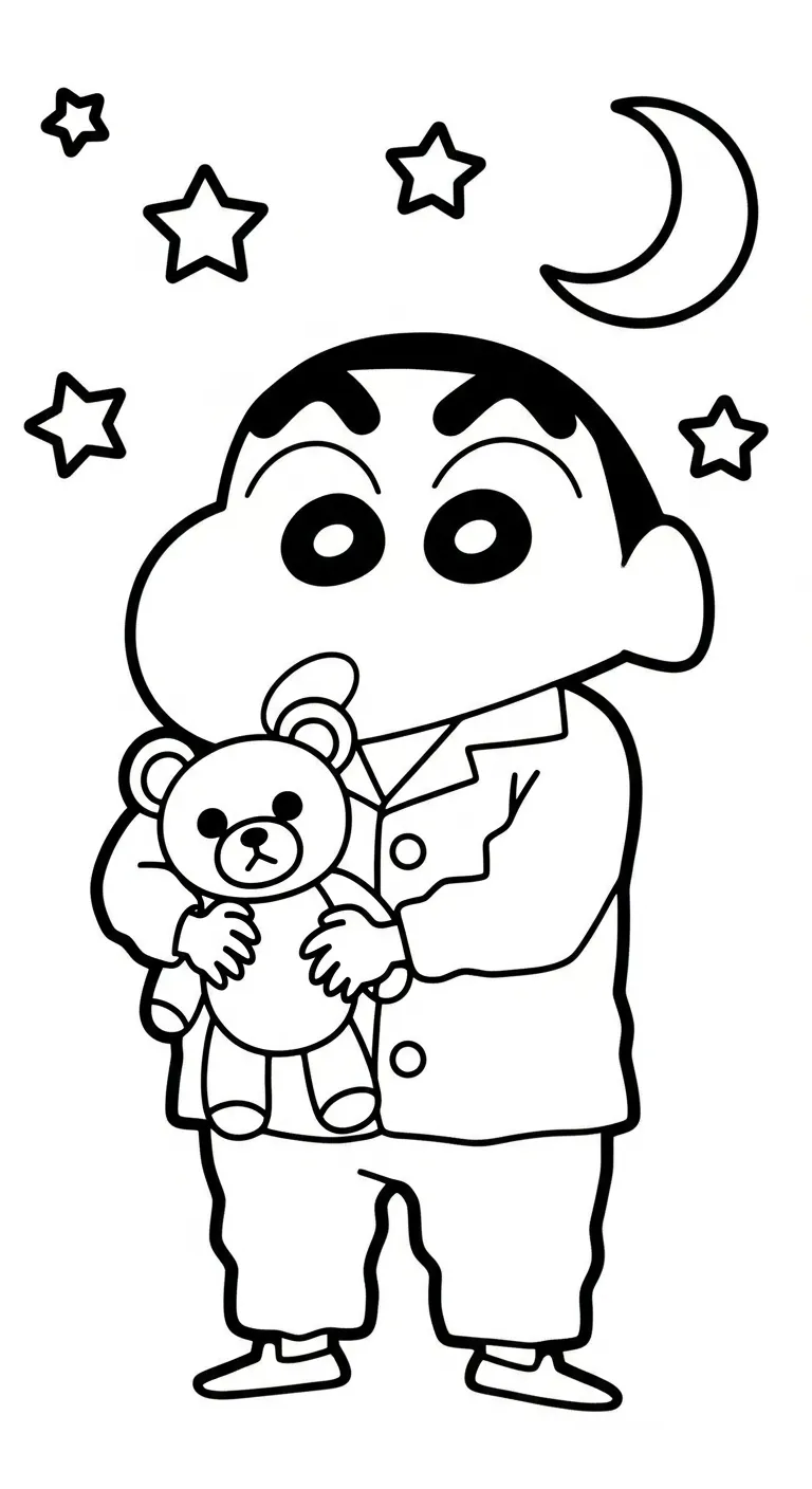 tải hình tô màu Tranh Tô Màu Shin miễn phí