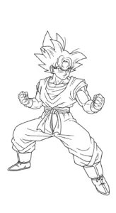 tải hình tô màu Songoku không mất tiền