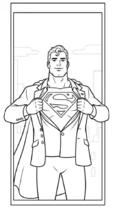 tải hình tô màu Tranh Tô Màu Superman pdf