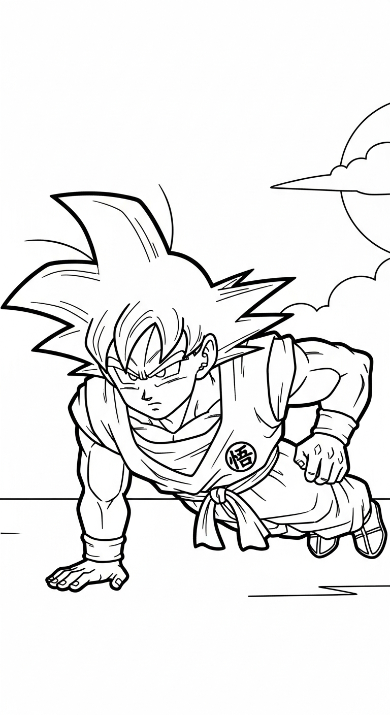 tải hình tô màu Songoku