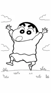 in tranh tô màu Tranh Tô Màu Shin