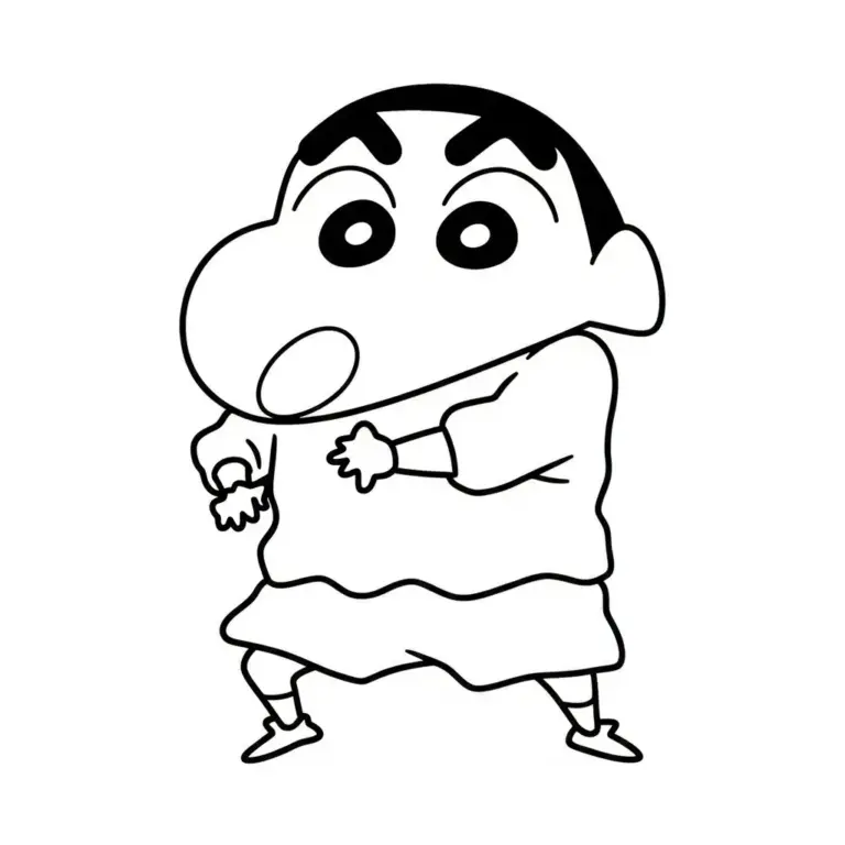 Tranh tô màu Shin