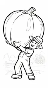 mẫu in hình tô màu Tranh Tô Màu Bác Nông Dân cho bé