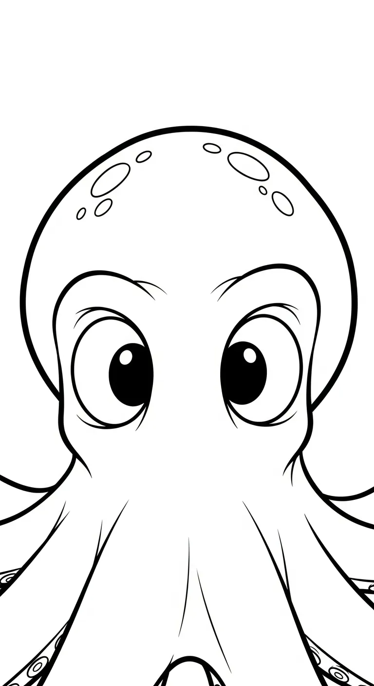 tải hình tô màu Bạch Tuộc cho bé 4 tuổi 1