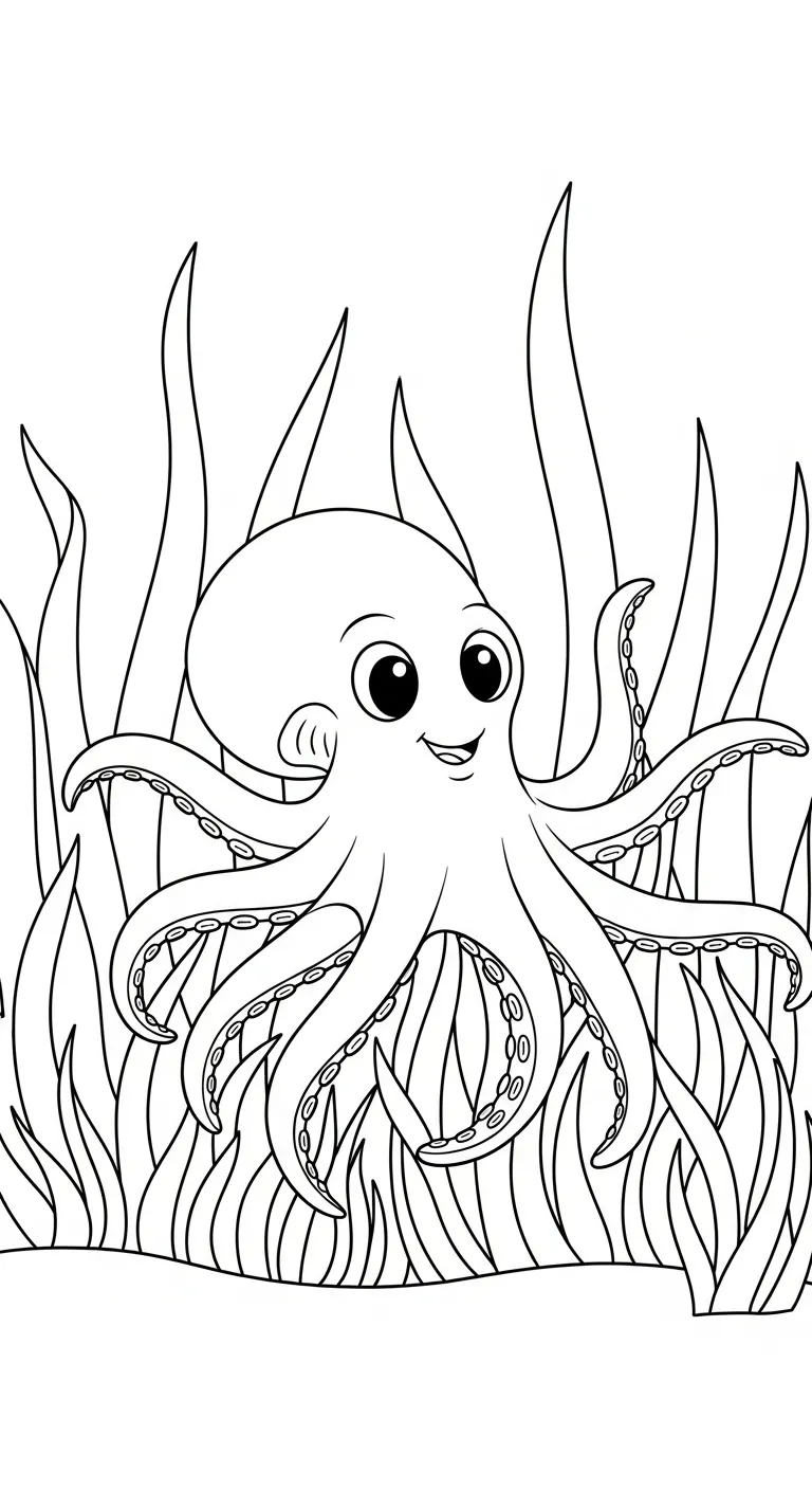 tải hình tô màu Bạch Tuộc