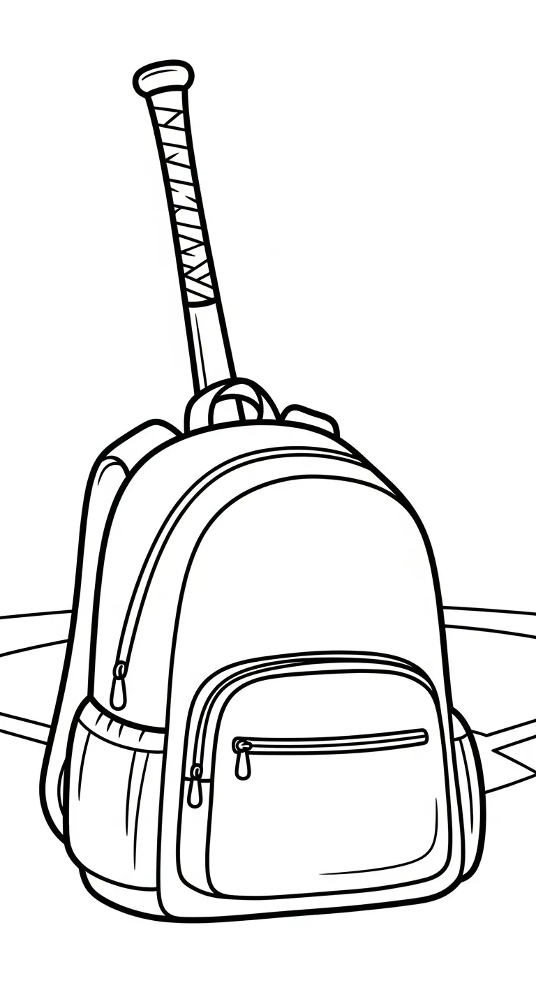 hình tô màu Tranh Tô Màu Balo cho bé 4 tuổi miễn phí