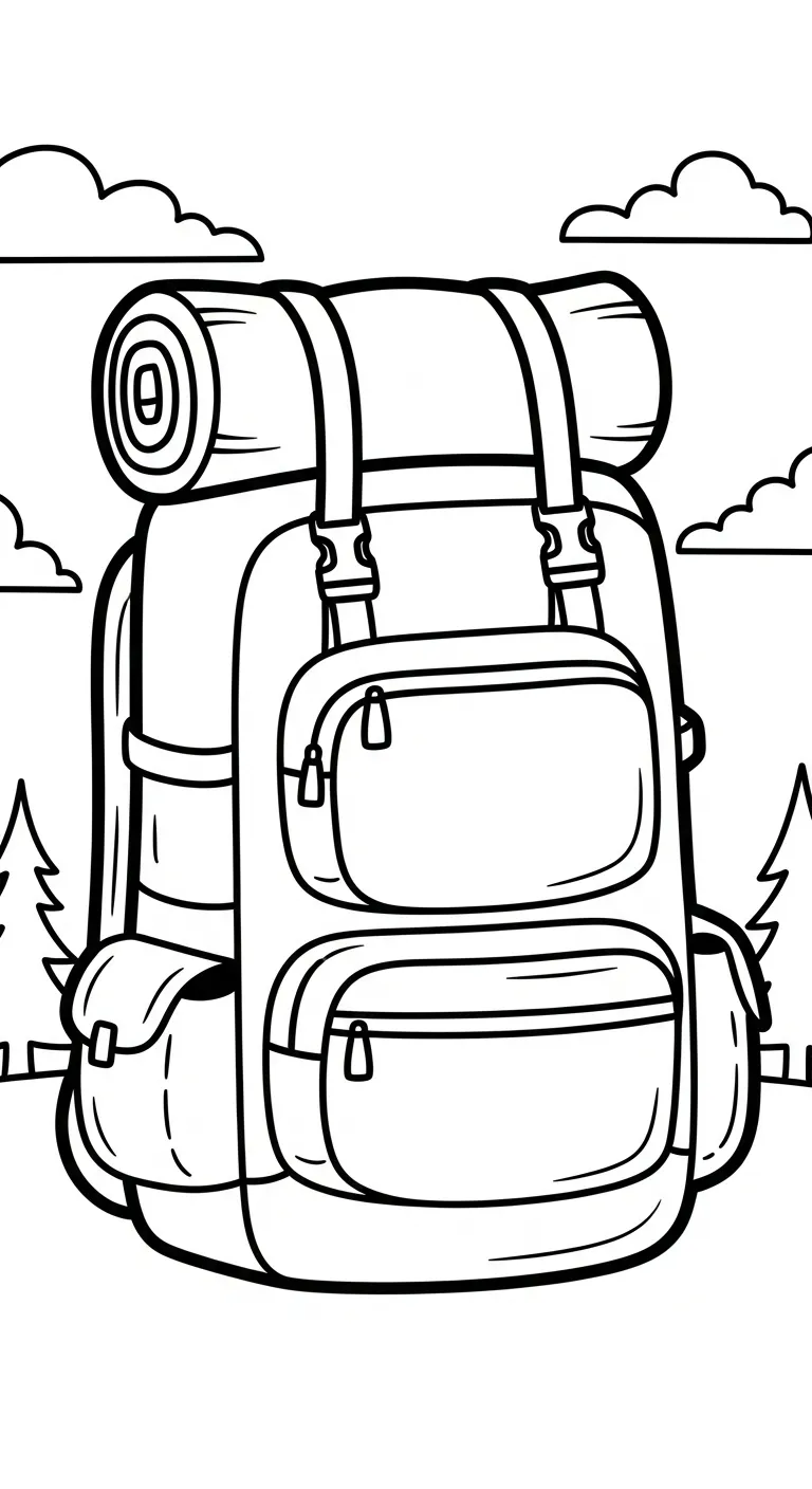 hình tô màu Tranh Tô Màu Balo cho bé 8 tuổi 1